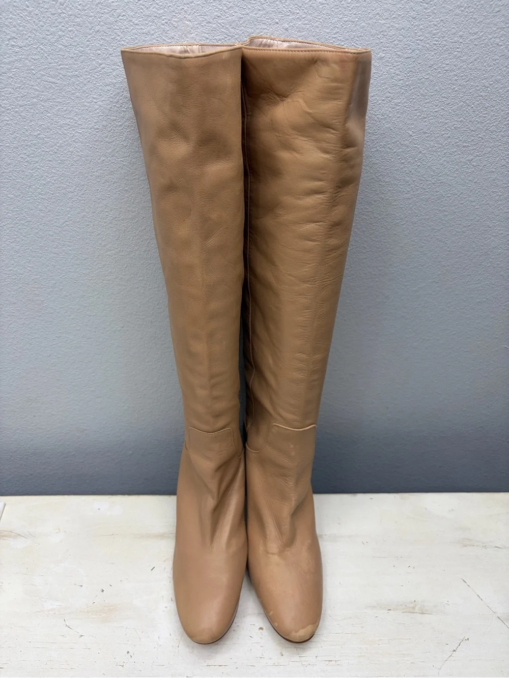 Zara beige leather